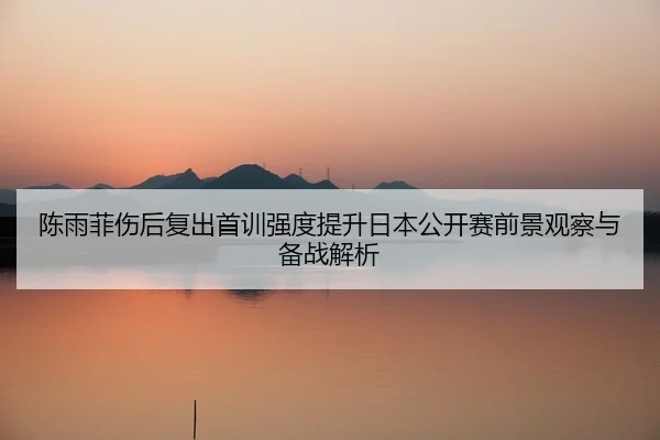 陈雨菲伤后复出首训强度提升日本公开赛前景观察与备战解析